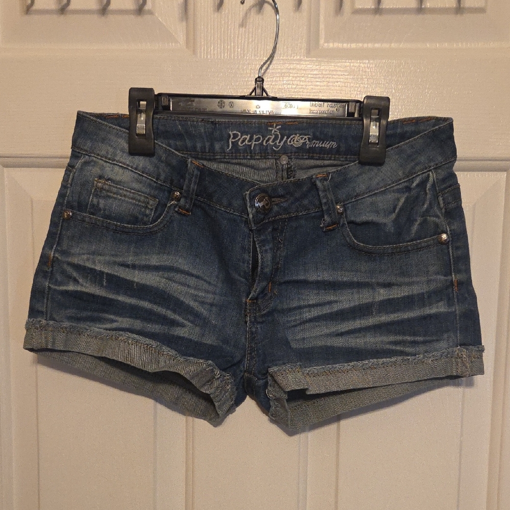 Papaya Dark Blue Jean Shorts